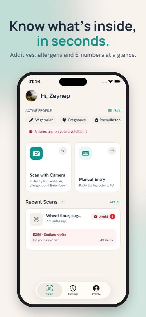 Home screen
